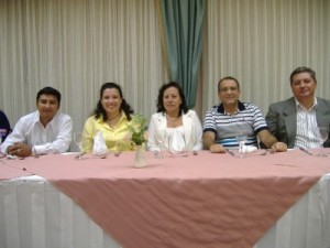 Teresa Rosas Vice Prefetta Provincia El ORO , Liz Coronel IILA Roma,  Achille Bianchi Italia, José Villacis Cacaoteros P.cia El ORO Machala 08.09.2011